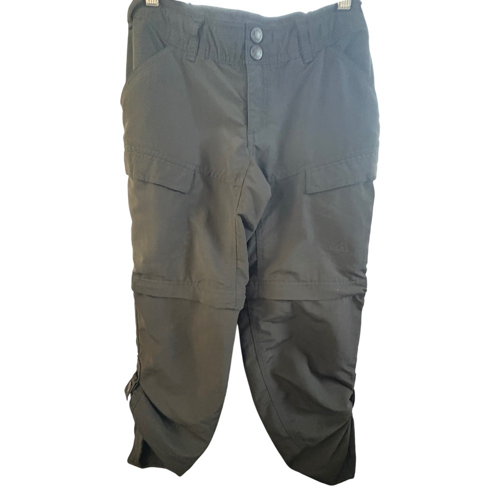 The North Face Women's Hiking Pants Size 0‎ Short Black ZipOff Outdoor